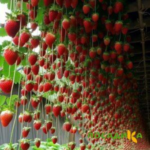Клубника ампельная Анастасия купить по цене от 370р. в интернет-магазине «Посадика» с доставкой почтой в в Кунгуре и по всей России – [изображение №1].